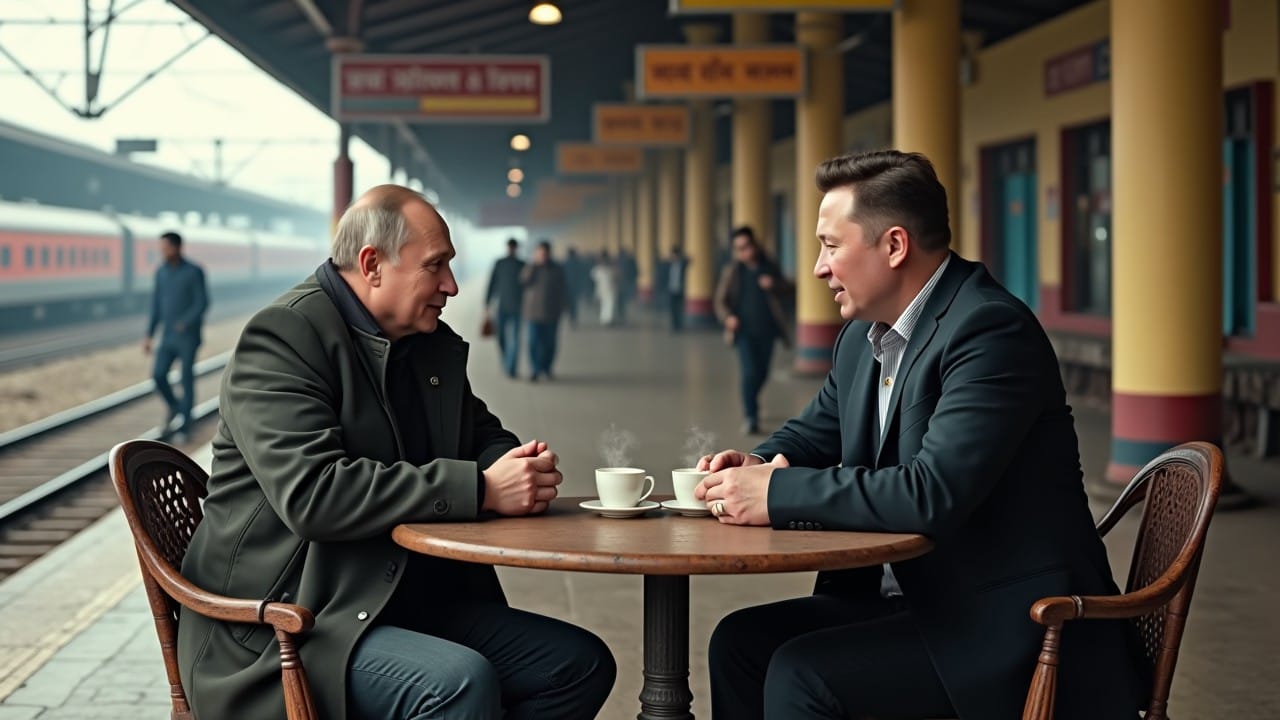 Elon Musk Vladimir Putin