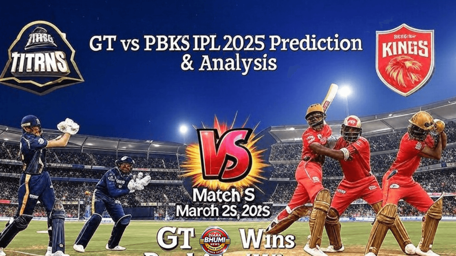 GT vs PBKS IPL 2025 Match 5